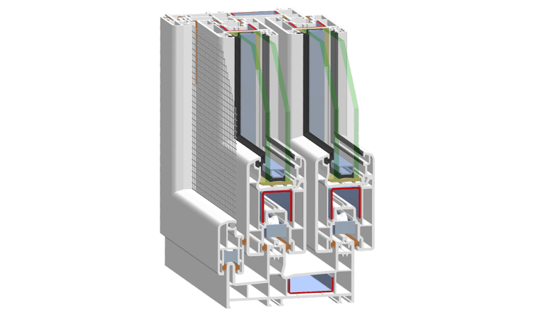PVC sliding system — panoramic sliding wall